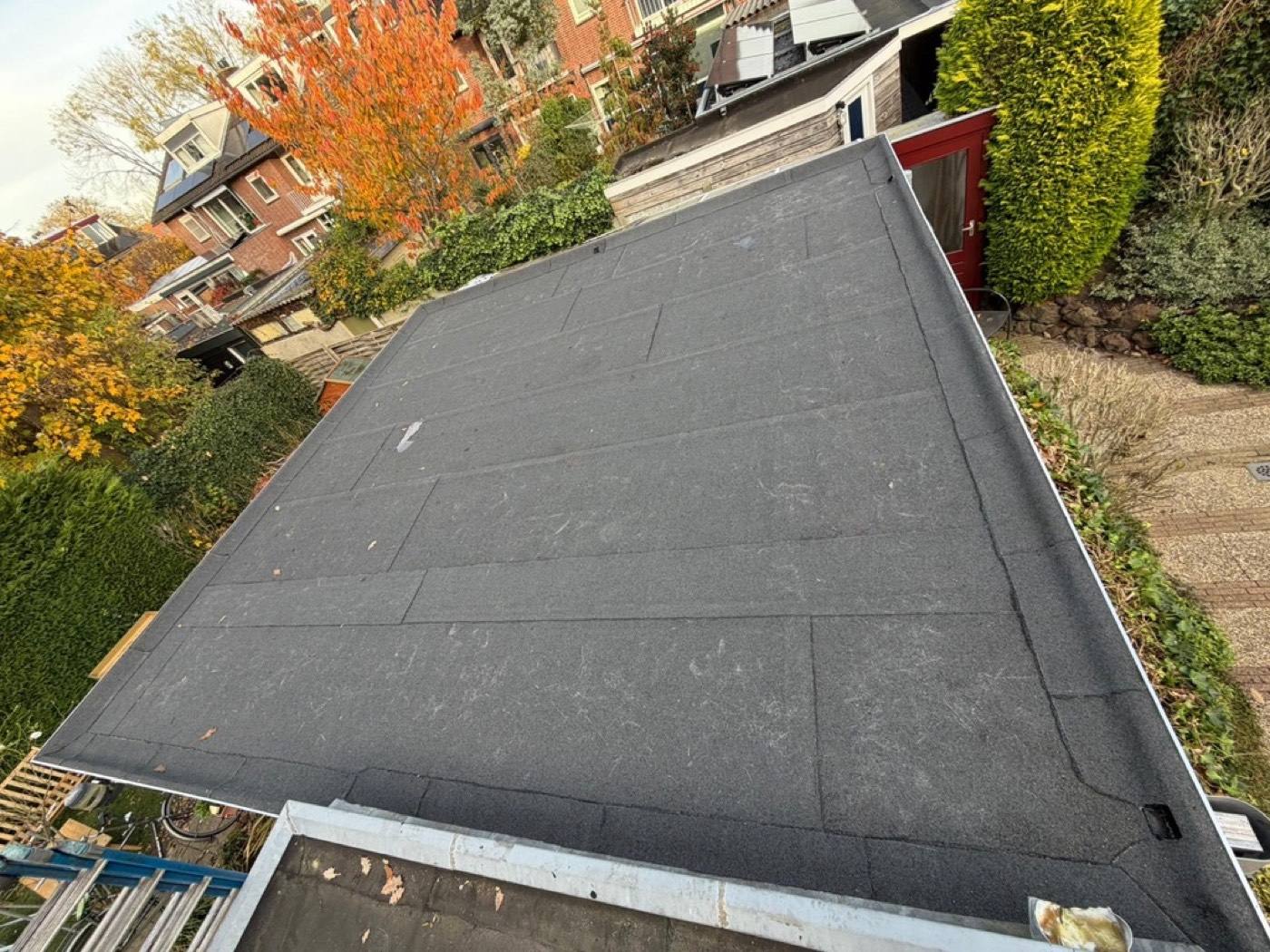 Opgeleverd plat dak